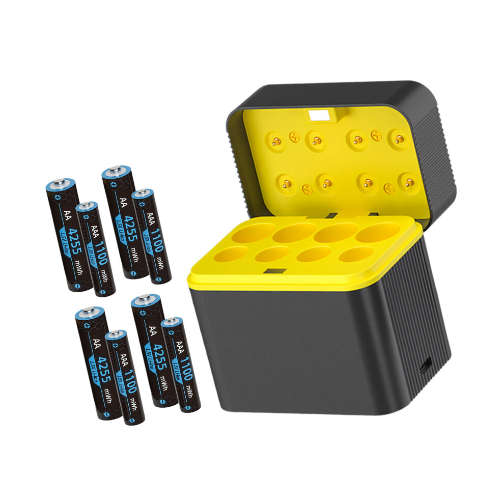Multiple Protections 8Slot Libattery Charging Dock For 2A 3A Batteries Charging Hub Set 2 7695001160841