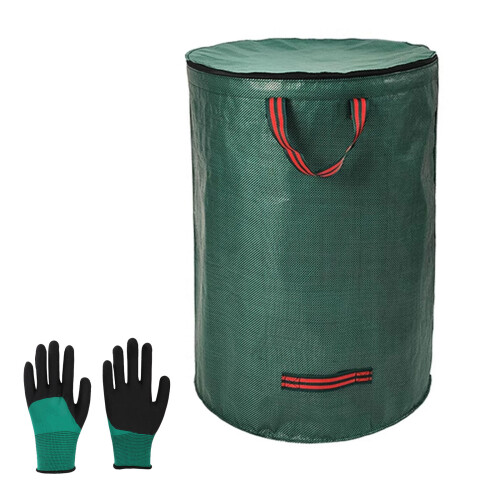 Capacious Needle Collection Sacks Including Secure Closures Ergonomic Pulls for Lawns 120L