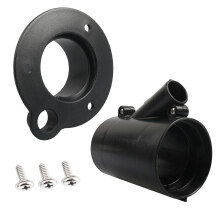 Black ABS Outboard Motor Flange And Sleeve Kit For Marine Applications D