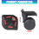 Universal Luggage Replacement Wheels Plastic  Suitcase Replacement Wheels Black 9