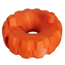 Cable Winder Round Charging Cable Organizers for Neat Desk and Travel Orange Medium