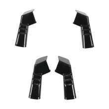 Weatherproof Gutter Spouts Rain Gutter Downspout Left Right Dwonspout Diverter Black