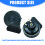 2 Items 12V Standard Electric Horn Clear Sound Sturdy Polymer Plastic Structure 3