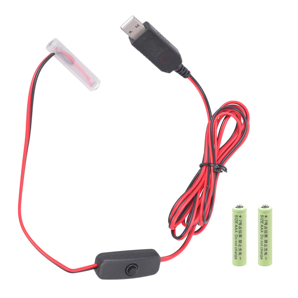 Usb 5V To 4.5V Virtual Battery Converter Cable Cord With Switches For 3A Devices 1 Meter 7695001202039