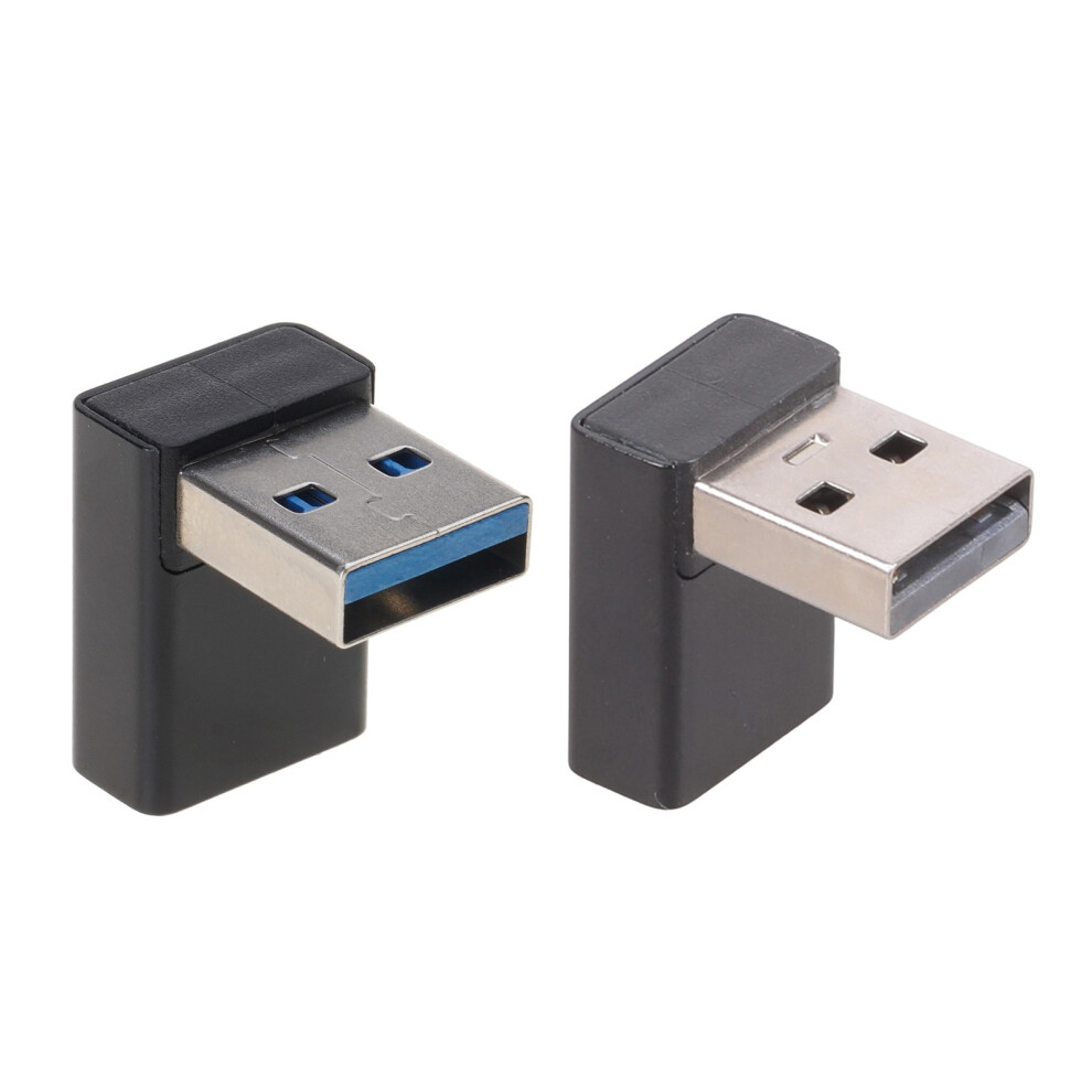 2Pcsusb 3.0 Extender With 90 Degree Angle Detail For Narrow Device Connection 7695001179614