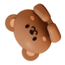Compact Desktop Wire Organizers PVC SelfAdhesive Mounting Cable Holder Clips brown bear