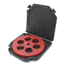 ABS Plastic Empty Reel 7inch 6 Holes for Durability in Sound Recording Red