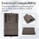 Tablet Pillow Stand with Storage Foldable Holder Angle Adjustable Soft Pad Dock for Bed and Laptop and Desk Gray 10