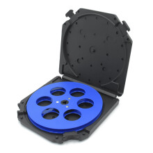 6 Hole Design Empty Tape Reel For Increased Strength 1/4 7inch In Recorders Blue