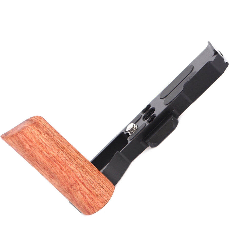 Handgrip L Shape Grip Quick Release Plate Hot Shoe Cover Wood Grip For Xt30 Black 7695001174619