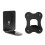 Aluminum Alloy Wall Mount Bracket for SA-RS8 Speaker Secure Installation Black 1