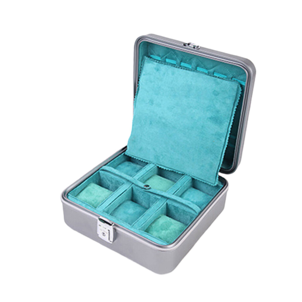 Shockproof Aluminum Watch Case Feature Soft Interior Foam For Impacts Prevention Gray 7695001207539