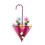 Umbrella Shaped Wall Hanging Flower Basket Fuchsia 1