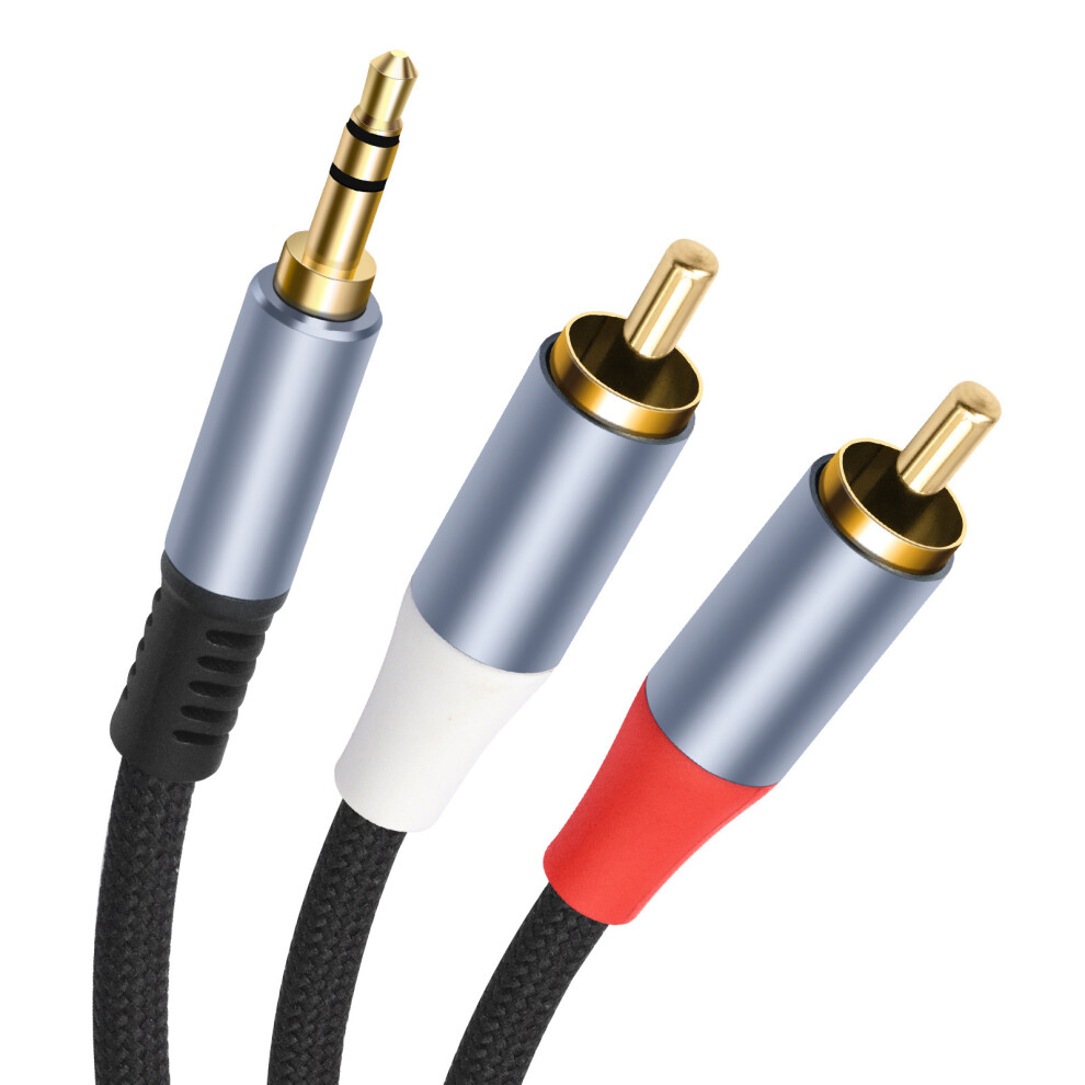 Plugs And Play 3.5Mm To 2Male Music Cable For Phones Tablets Laptops Stereo 1M Gold 7695001175517