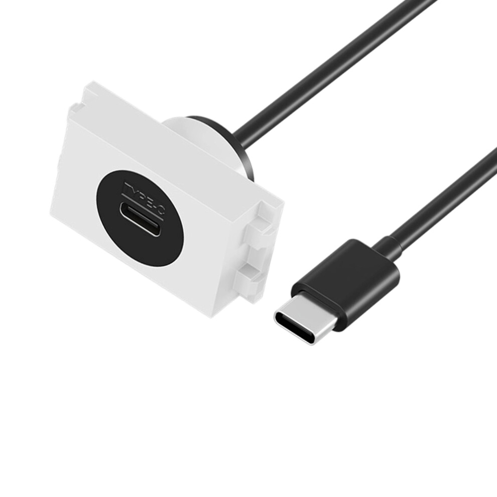Usb C Adapter Cable Flexible Type C Male To Female Panel Mount For 25Cm Female To Female 7695001201698