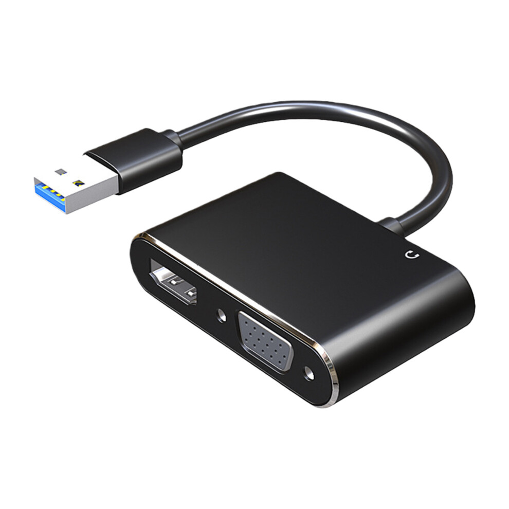 Portable Usb3.0 To Hdtv Vga Video Converters For Double Monitor Screen Extension S 7695001175449