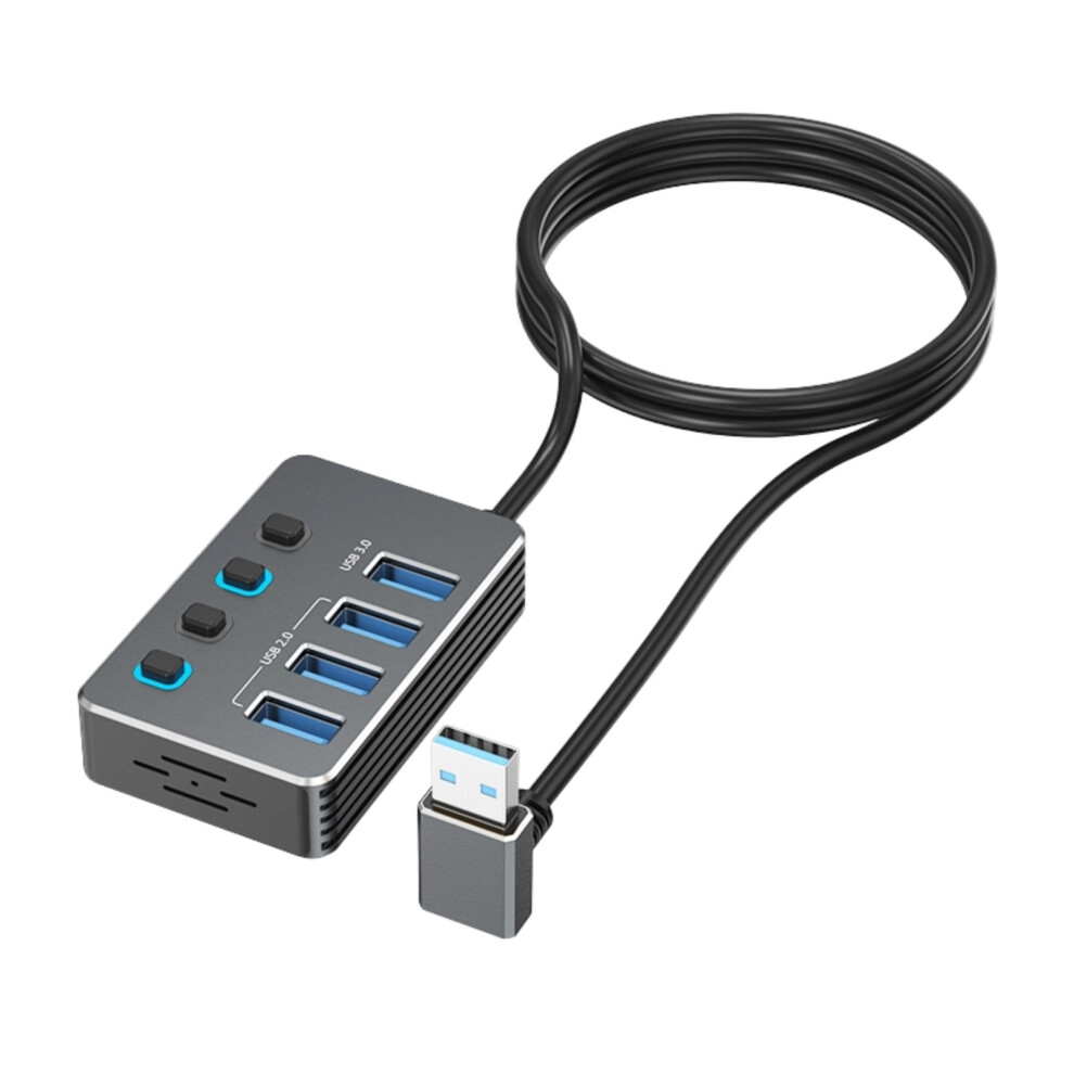 Usb Extender 4 Ports Independent Switches Led Indicators For Laptop Desktop 50Cm Up 7695001190534