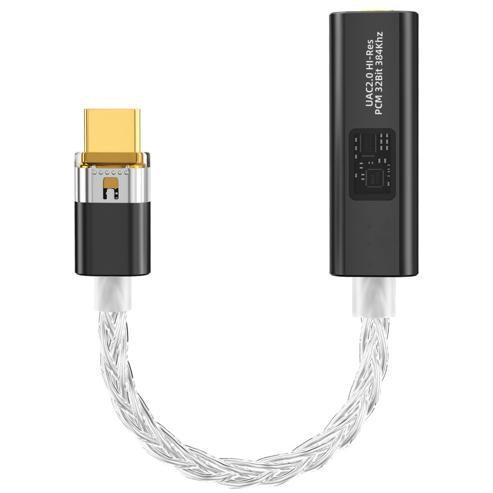 Usb C To 3.5Mm Adapter Type C Auditory Amplifier Hifi Earphone Converter Black 7695001161015