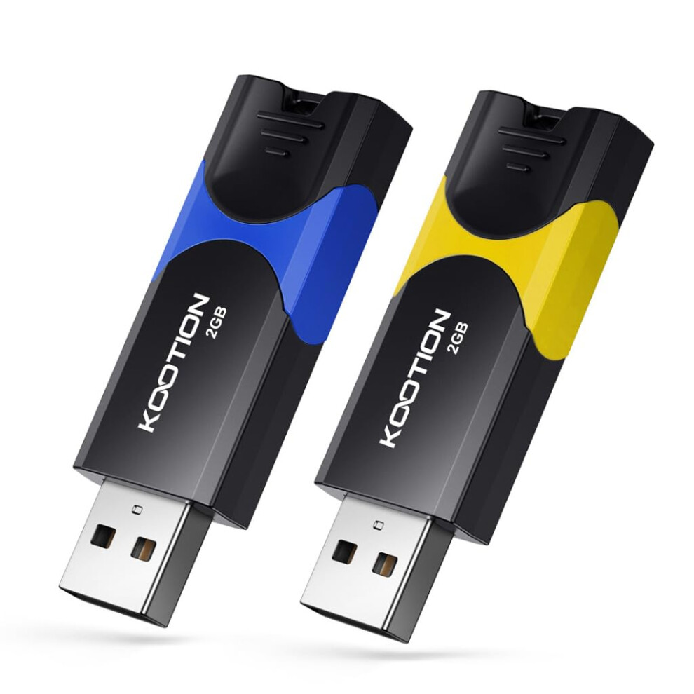 2 Gb Usb 2.0 Stick 2-Pack, Kootion Usb Memory Flash Drive Usb 2.0 Stick 2 Gb Thumb Drive Usb Drive With Led Indicator For Data Storage Jump Drive (2 5007668804457