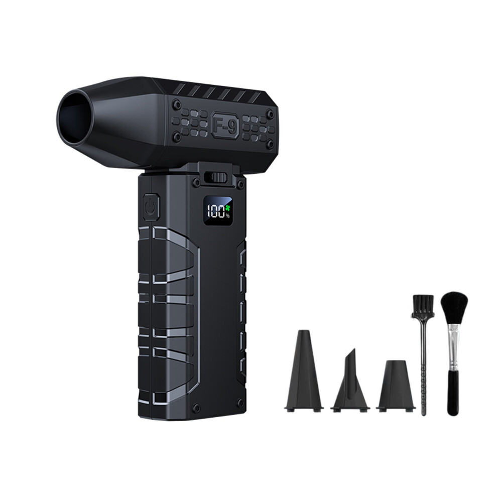 Light Weight Outdoor Handheld Fan Rechargeable Air Blower 130000Rpm For Computer Black 7695001197182