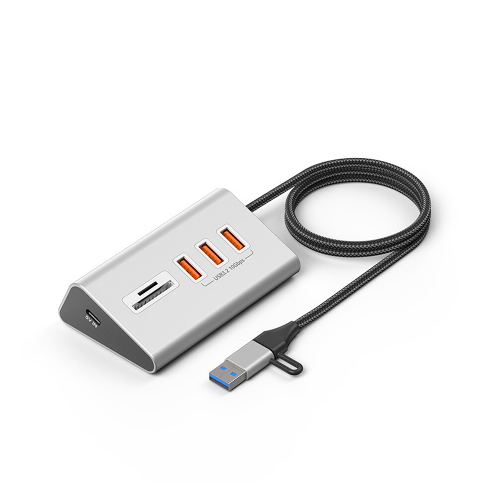 10Gbps Usb C Hubs Multiports Adapter Fast Speed Data Transfer Card Reader Aluminum Hu506 7695001242356