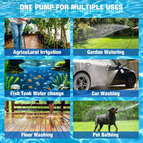 Efficient Water Transfer Pump for Quick Water Removal Easy to Installation D 1