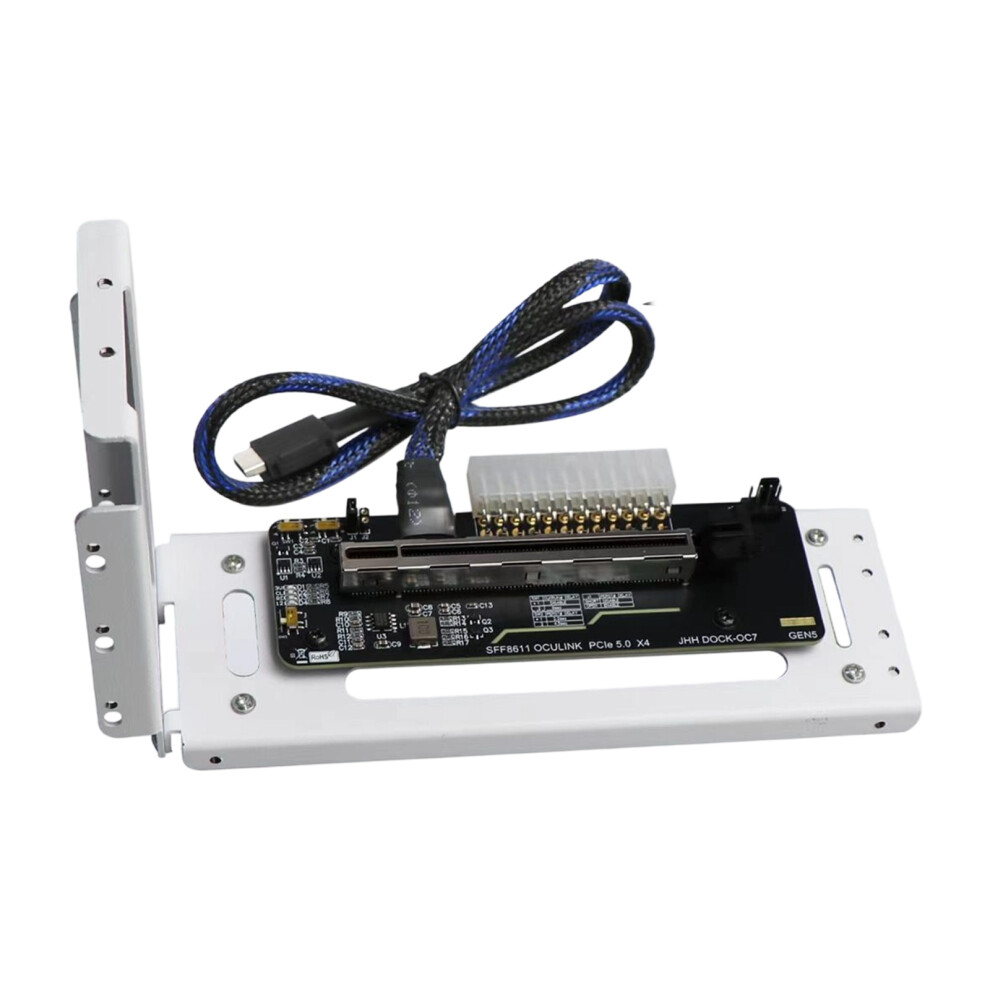 Gpu Gpu Dock Pcie 5.0 X4 Fast Speed Notebook Laptop To External Corner Power Supply White 7695001253192