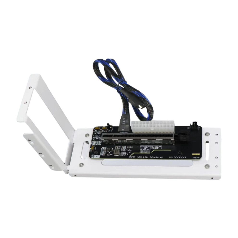 Laptop External Graphics Card Gpu Dock Pcie 5.0 X4 Gen4 Expansion Card Right Power White 7695001253321