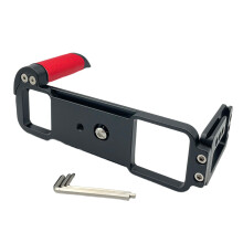 GFX 50R Aluminum Quick Release Plate Featuring Leather Grips and Fast Toolless Setups Red