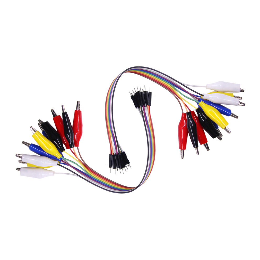 Conductive Alligator Clip Connectors Pvc Texture For Efficient Circuit Debugging 20Cm M 7695001224710