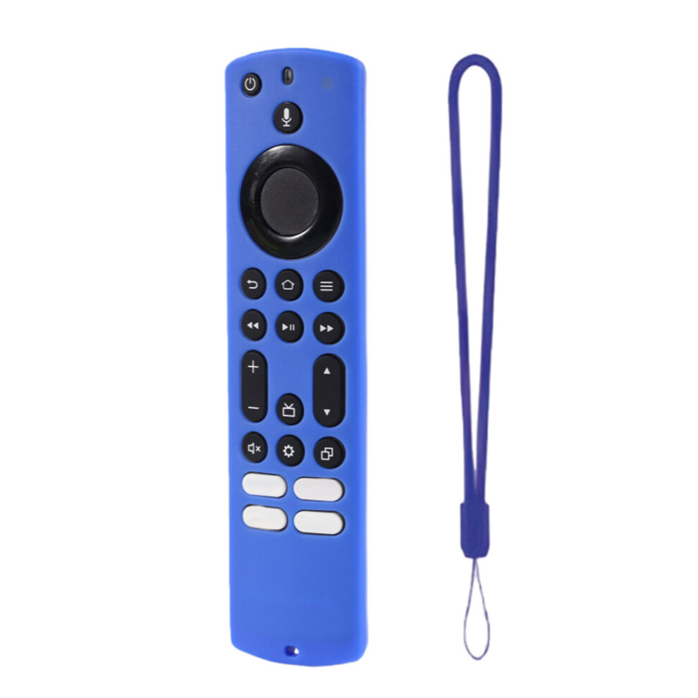 Quick Install Silicone Case For Frie Tv4 Remote Simple Removal For Cleaning Blue 7695001196246