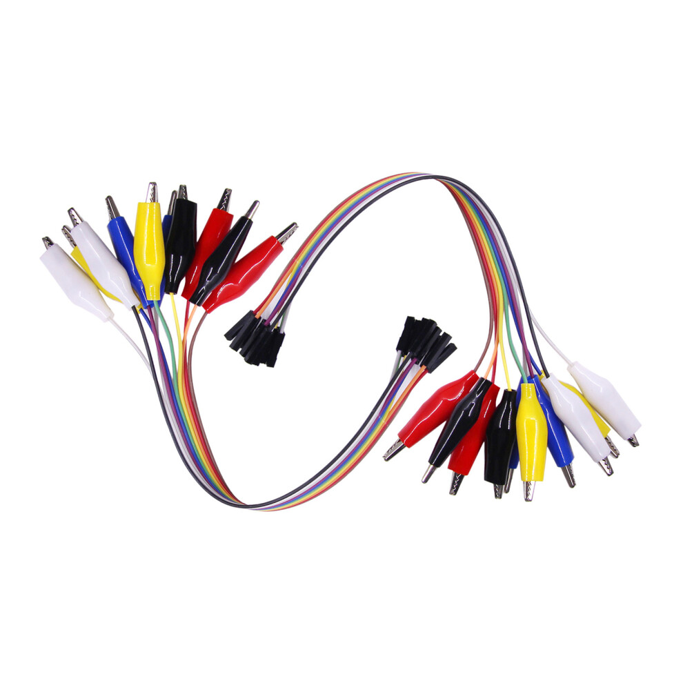 Conductive Alligator Clip Connectors Pvc Texture For Efficient Circuit Debugging 30Cm Fm 7695001224819