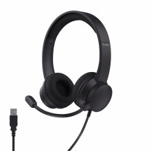 Trust Roha II On-Ear USB PC Headset with ENC Noise Cancelling Microphone, Lightweight Design, 1.8m Cable, 85% Recycled Plastic, Wired USB C Headphone
