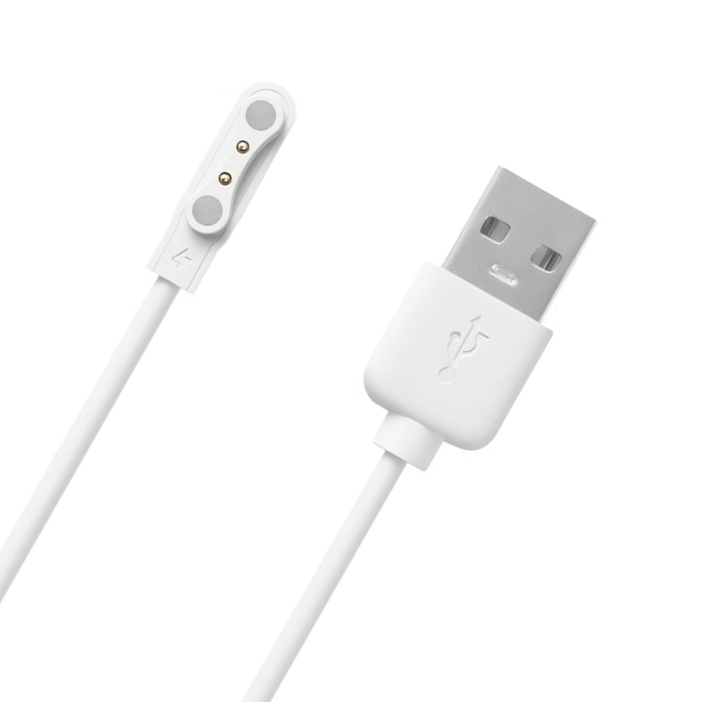 2Pin 4.0Mm Space Usb Charging Cable For Rs4 Ls12 Watch Power Supply Cord Line White 7695001240390