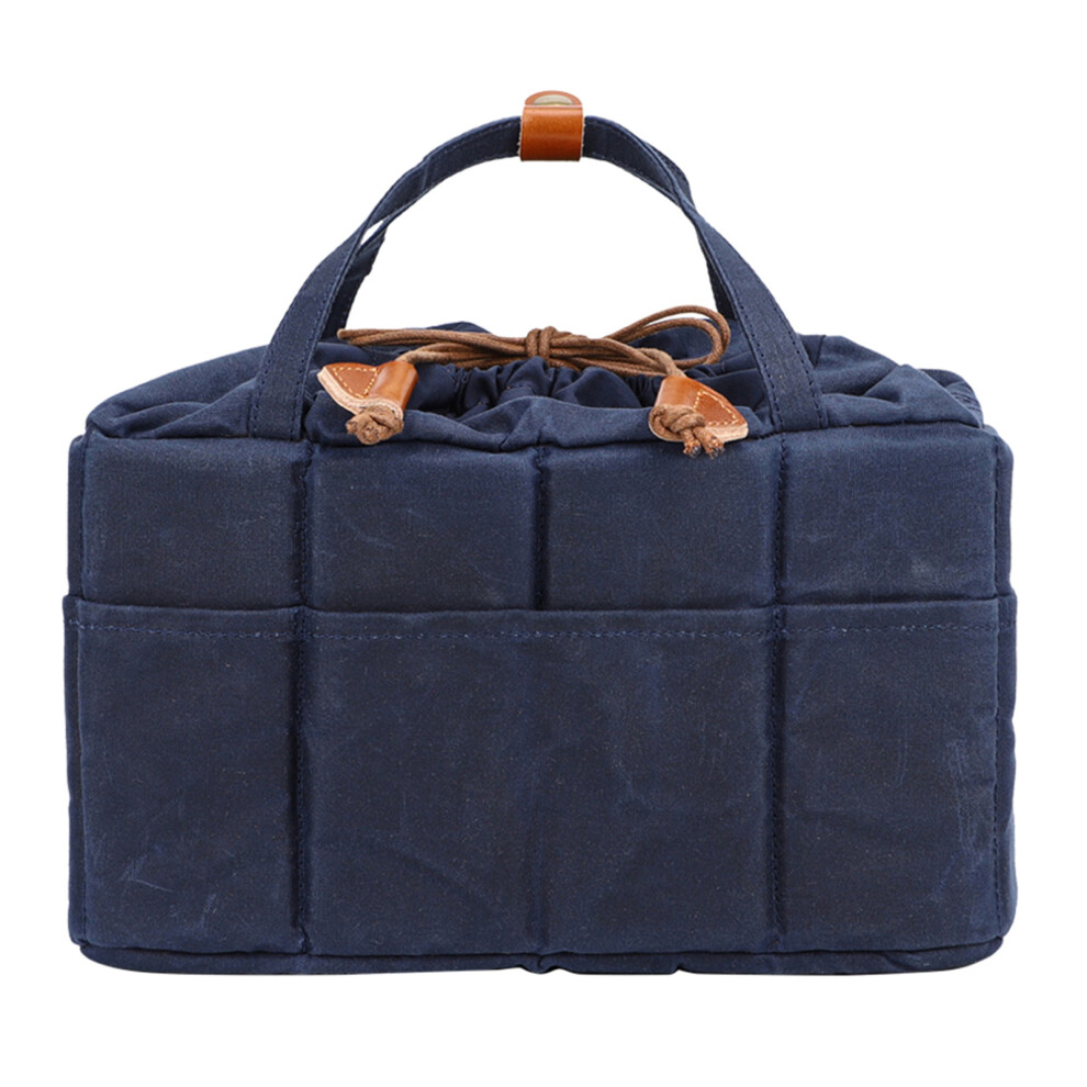 Adjustable Compartment Dslr Camera Lens Organiser Bag Including Padded Interior Deep Blue 7695001233156