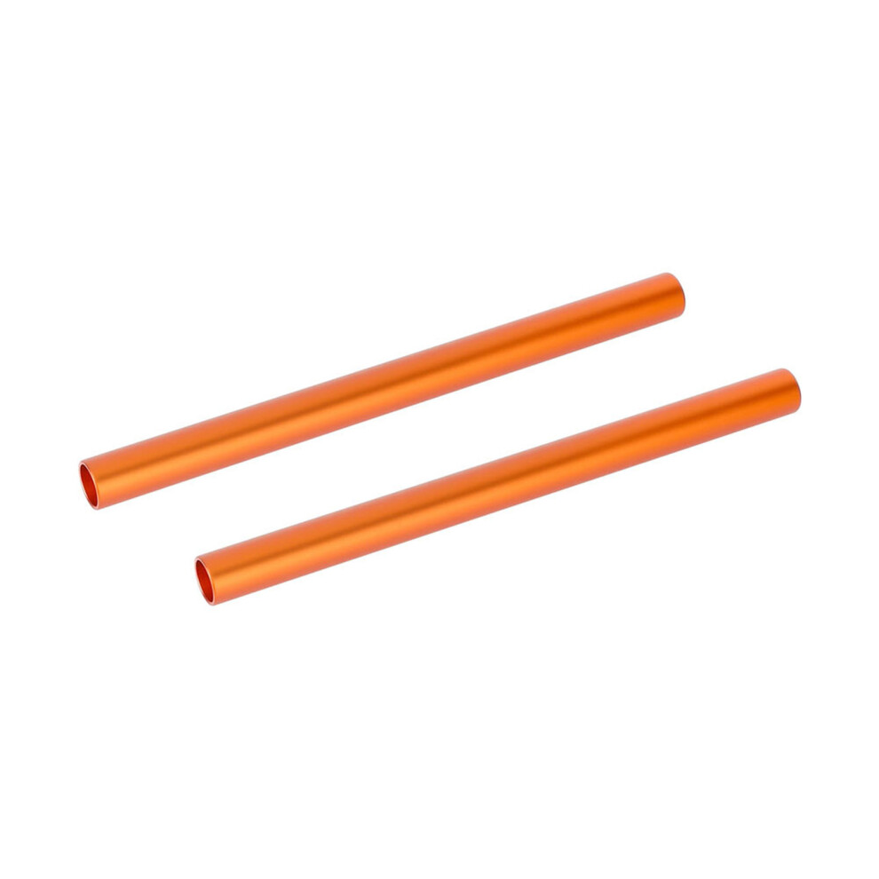 2Pcs 15Mm Round Tube Guide Rods 20Cm For Photography Studio Accessories Orange 7695001172455