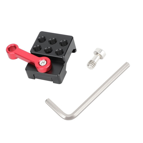 Multipurpose Aluminum Quick Release Safety Rail 1/4inch Thread For Camera Handle Red
