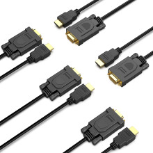 BENFEI HDMI to VGA, 5 Pack HDMI to VGA 1.8 Meter Cable (Male to Male) Compatible for Computer, Desktop, Laptop, PC, Monitor, Projector, HDTV, Raspber