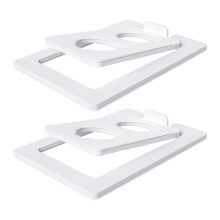 2 Piece/set Full Metal Desktop Wireless Speaker Stand Display Holder Bracket White L