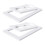 2 Piece/set Full Metal Desktop Wireless Speaker Stand Display Holder Bracket White L 1