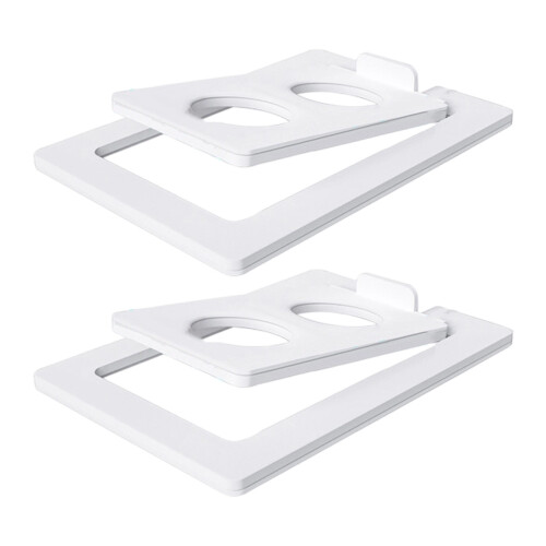 2 Piece/set Full Metal Desktop Wireless Speaker Stand Display Holder Bracket White L