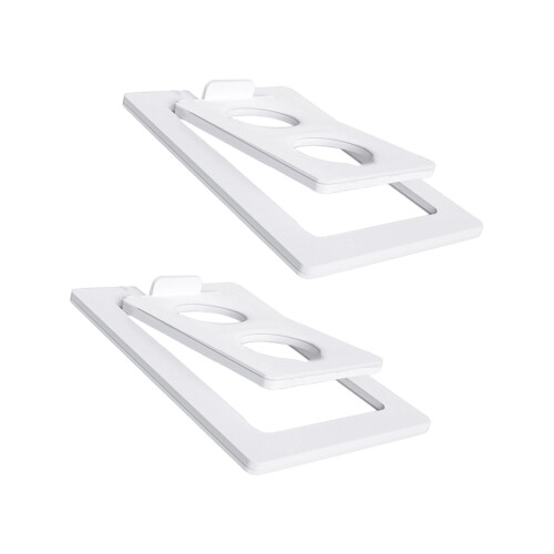 2 Piece/set Full Metal Desktop Wireless Speaker Stand Display Holder Bracket White S