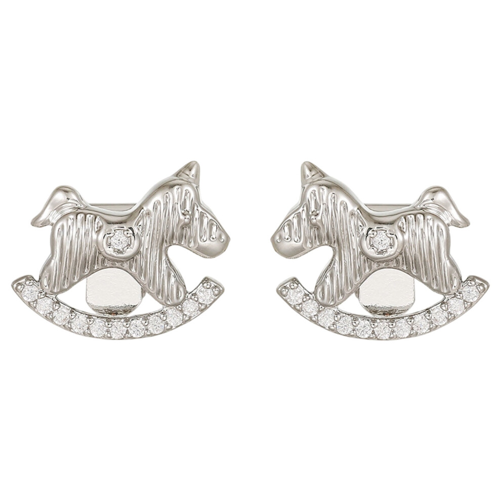 Sparkling Horse Earbuds Ear Clips For Freeclip 1 2 Earphones Ear Attachments Silver 7695001171212