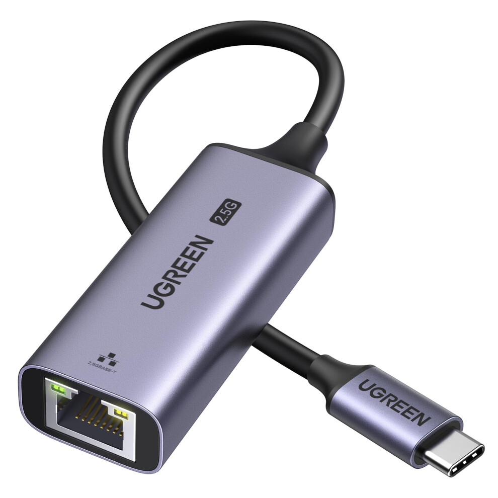 Ugreen Usb C Ethernet Adapter, 2.5Gbps High-Speed Network Adapter For Gaming, Rj45 Gigabit Lan Adaptor, Compatible With Thunderbolt 3 Mac, Windows, M 5000043367462