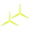4Pcs 3 Paddle Propeller Props with 5mm Mounting Hole Replacement for Transparent yellow 1