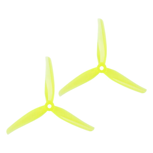 4Pcs 3 Paddle Propeller Props with 5mm Mounting Hole Replacement for Transparent yellow