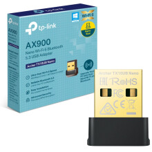 TP-Link Archer TX10UB Nano AX900Mbps WiFi 6 Dongle, Bluetooth 5.3 USB WiFi Adapter, Plug & Play, Lower Latency and Less Congestion, Advanced Security