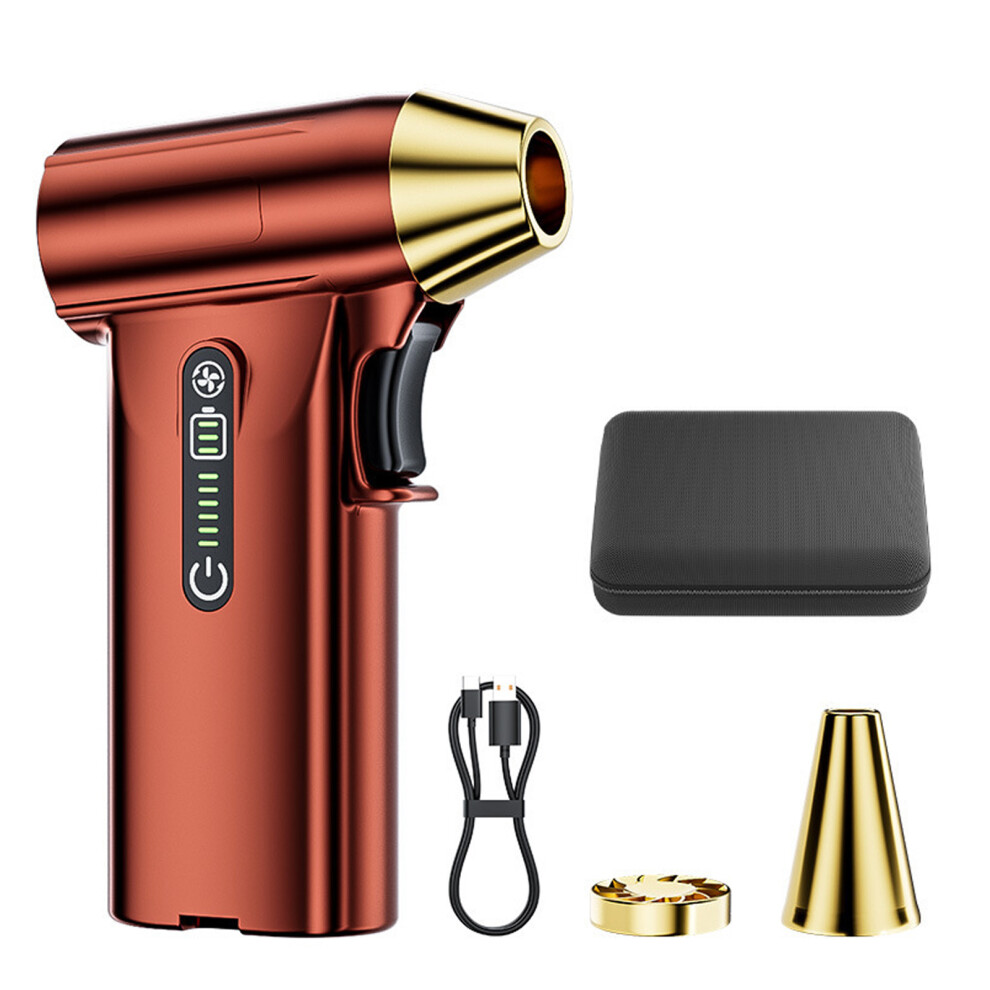 Electric Air Duster 130000Rpm Power Cordless Air Duster Adjustable Mini Blower Red 7695001187824