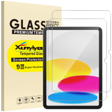 XunyLyee 2 Pack Screen Protector for iPad A16 11th/10th Generation (2025/2022 Model) Bubble Free Tempered Glass Film Easy Installation