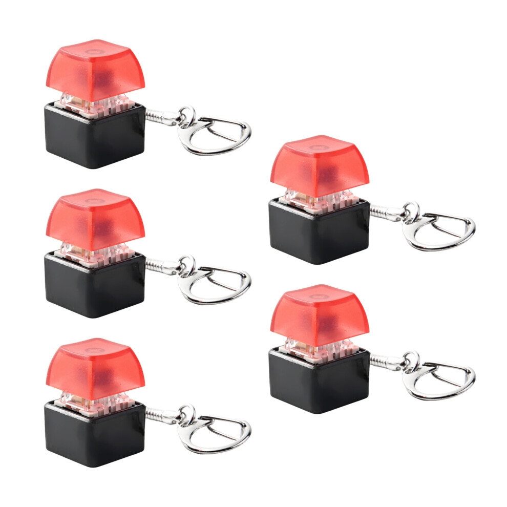 Emotional Stress Reliever Mechanical Switches Portable Tester For Transparent Red 7695001194136
